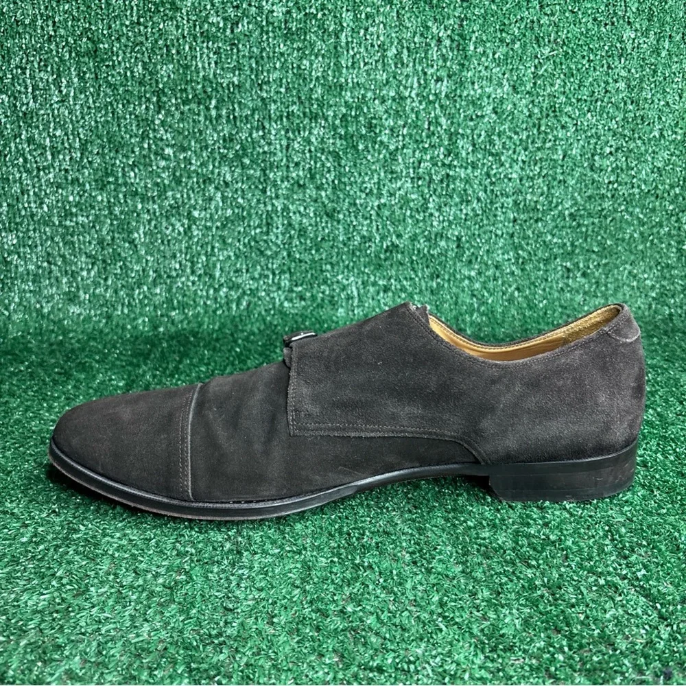 SUITSUPPLY Formal Shoes Men's US 12 /‎ EU 45 Double Monk Strap Brown Suede